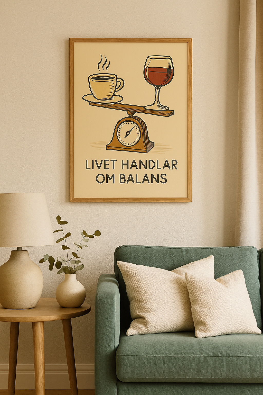 "Livet handlar om balans" Poster