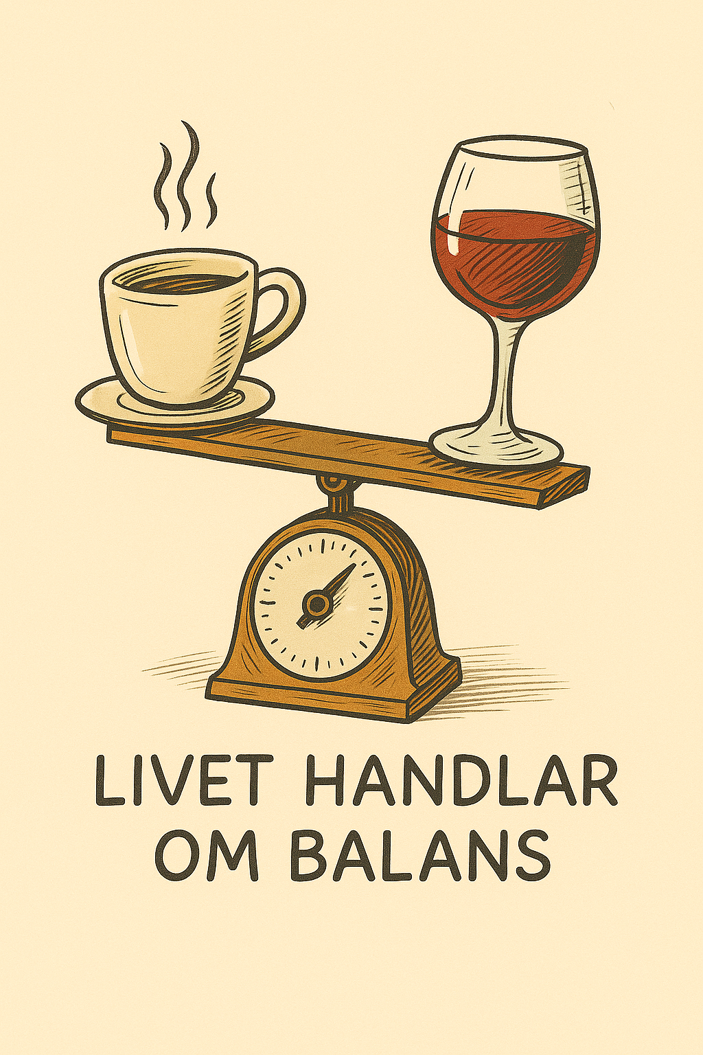 "Livet handlar om balans" Poster