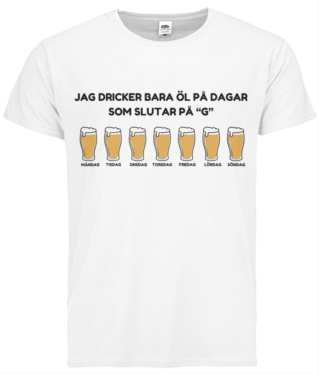 "Jag dricker bara öl på..."